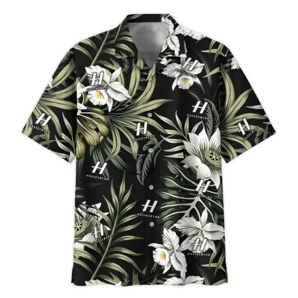 Hasselblad Tropical Palm Leaf Pattern Photography Summer Pattern Hawaiian Shirt All Over Prints Gift Loves BL1125A30HSBHW - Image 2