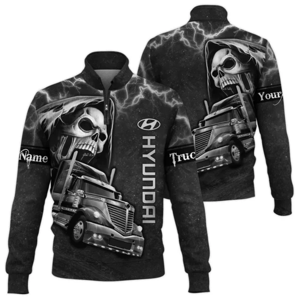Hyundai Trucks Gift For Trucker Quarter-Zip Jacket All Over Prints BLT22125HDQTZ