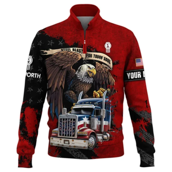Kenworth Gift For Truckers Quarter-Zip Jacket All Over Prints BLT11225A1KWQTZ - Image 2