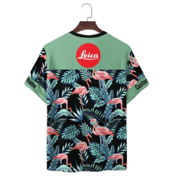 Leica Exotic Tropical Pink Flamingo Photography Summer Pattern Premium T-Shirt All Over Prints Gift Loves BL1125A23LCTS - Image 3