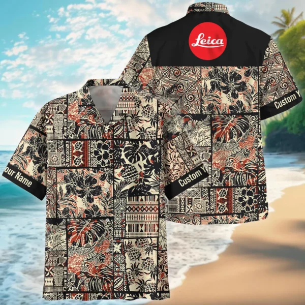 Leica Hibiscus And Tribal Element Photography Summer Pattern Hawaiian Shirt All Over Prints Gift Loves BL1125A55LCHW
