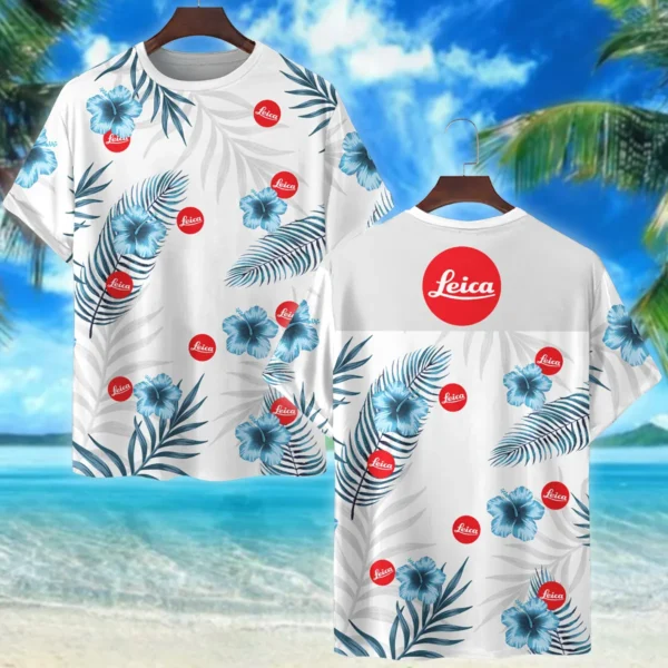 Leica Hibiscus Palm Leaves Photography Summer Pattern Premium T-Shirt All Over Prints Gift Loves BL1125A4LCTS