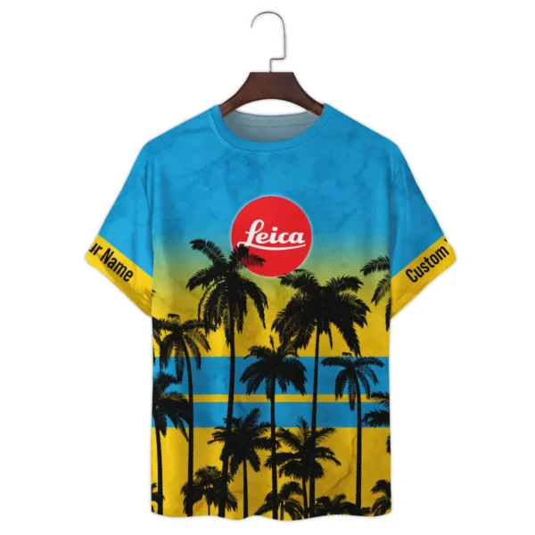 Leica Palm Trees Pattern Hawaiian Photography Summer Pattern Premium T-Shirt All Over Prints Gift Loves BL1125A33LCTS - Image 2