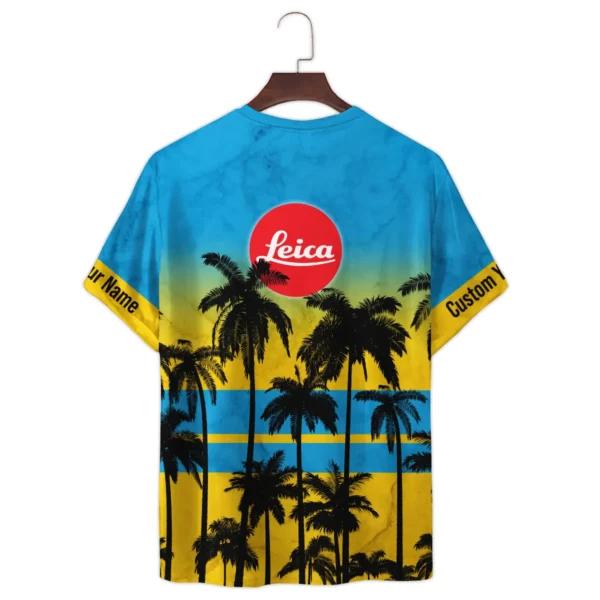 Leica Palm Trees Pattern Hawaiian Photography Summer Pattern Premium T-Shirt All Over Prints Gift Loves BL1125A33LCTS - Image 3
