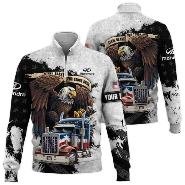 Mahindra Gift For Truckers Quarter-Zip Jacket All Over Prints BLT11225A7MHDQTZ