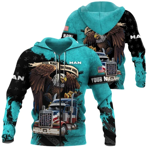 MAN Truck Gift For Truckers Exclusive Logo Zipper Hoodie BLT11225A8MANZHD