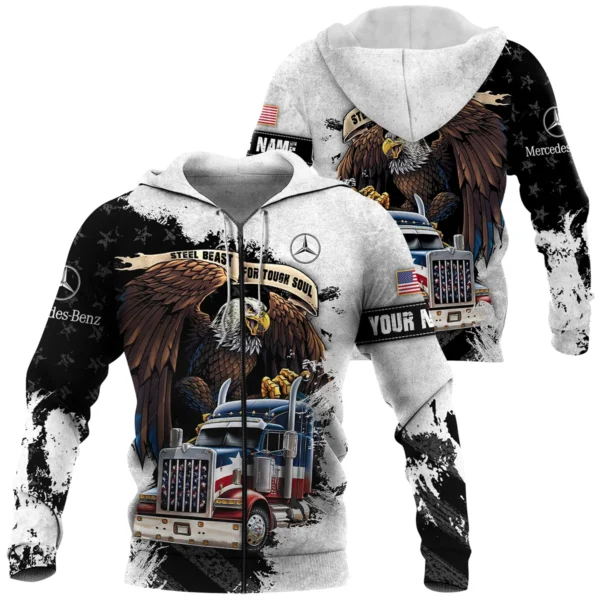 Mercedes-Benz Trucks Gift For Truckers Exclusive Logo Zipper Hoodie BLT11225A7MBZHD