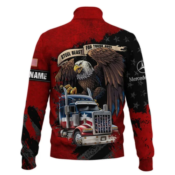 Mercedes-Benz Trucks Gift For Truckers Quarter-Zip Jacket All Over Prints BLT11225A1MBQTZ - Image 3