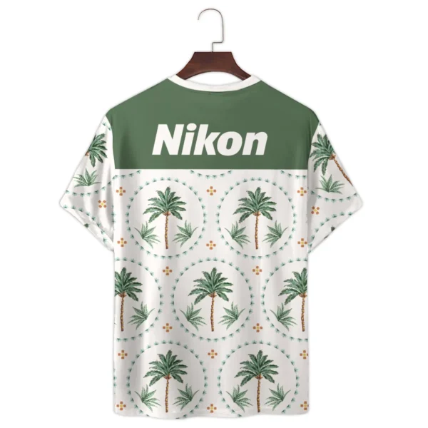 Nikon Botanical Seamless Pattern Photography Summer Pattern Premium T-Shirt All Over Prints Gift Loves BL1125A40NKTS - Image 3