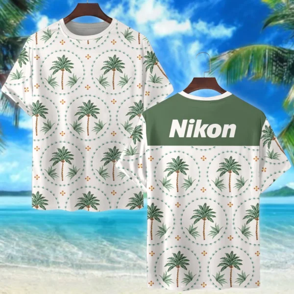 Nikon Botanical Seamless Pattern Photography Summer Pattern Premium T-Shirt All Over Prints Gift Loves BL1125A40NKTS