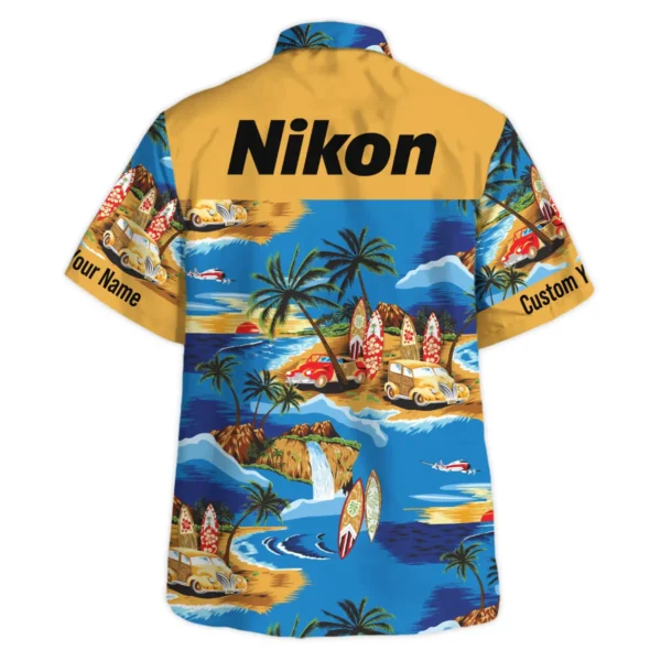 Nikon Cars Surfboards Beach Shore Photography Summer Pattern Hawaiian Shirt All Over Prints Gift Loves BL1125A37NKHW - Image 3