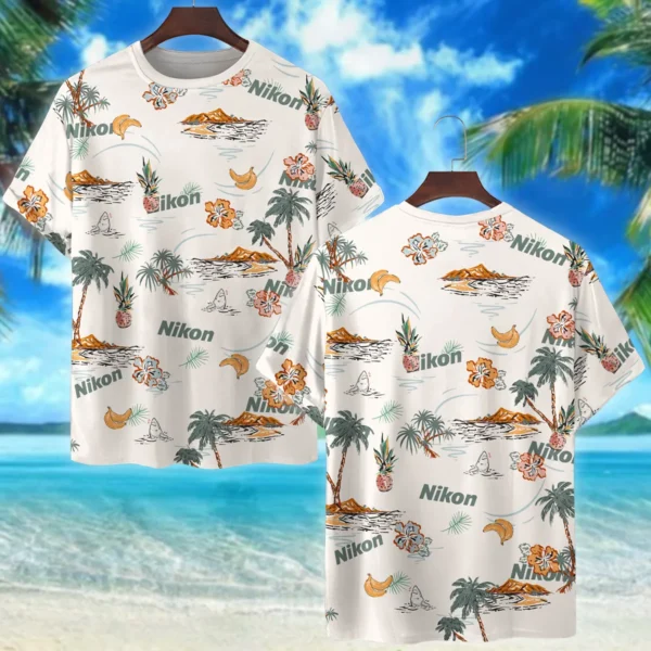 Nikon Summer Tropical Fruits Photography Summer Pattern Premium T-Shirt All Over Prints Gift Loves BL1125A51NKTS