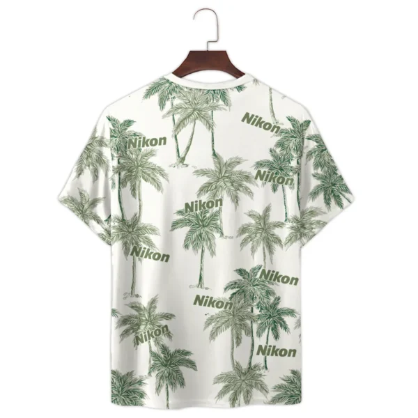 Nikon Tropical Coconut Photography Summer Pattern Premium T-Shirt All Over Prints Gift Loves BL1125A20NKTS - Image 3