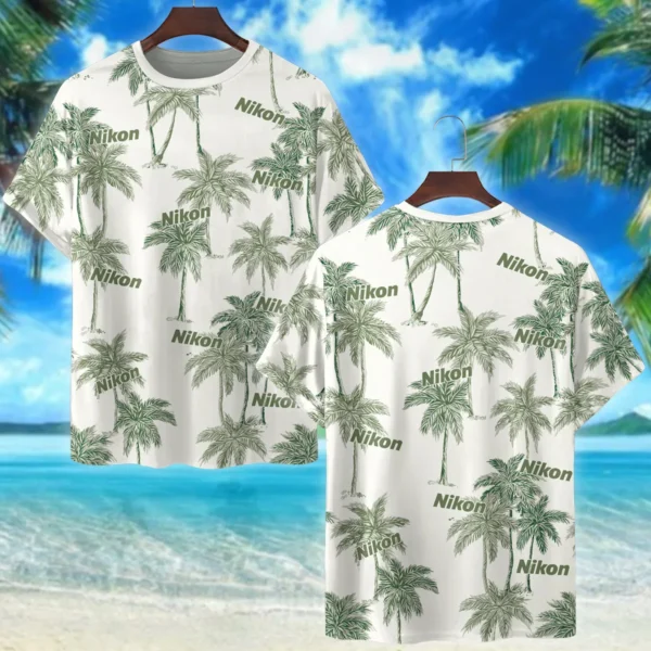 Nikon Tropical Coconut Photography Summer Pattern Premium T-Shirt All Over Prints Gift Loves BL1125A20NKTS