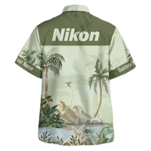 Nikon Tropical Garden Watercolor Photography Summer Pattern Hawaiian Shirt All Over Prints Gift Loves BL1125A56NKHW - Image 3