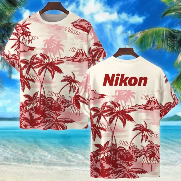 Nikon Tropical Island Photography Summer Pattern Premium T-Shirt All Over Prints Gift Loves BL1125A3NKTS