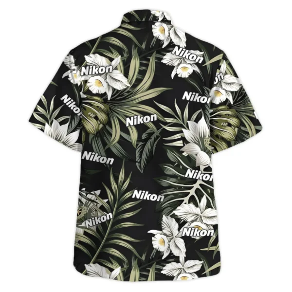 Nikon Tropical Palm Leaf Pattern Photography Summer Pattern Hawaiian Shirt All Over Prints Gift Loves BL1125A30NKHW - Image 3