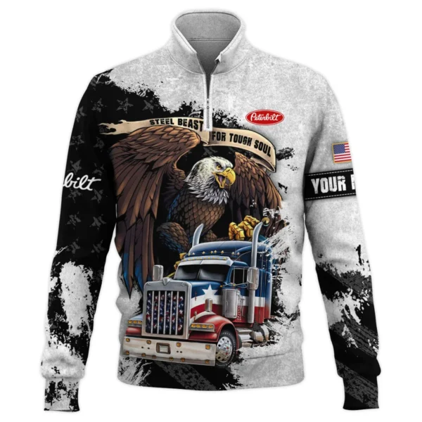 Peterbilt Gift For Truckers Quarter-Zip Jacket All Over Prints BLT11225A7PTBQTZ - Image 2