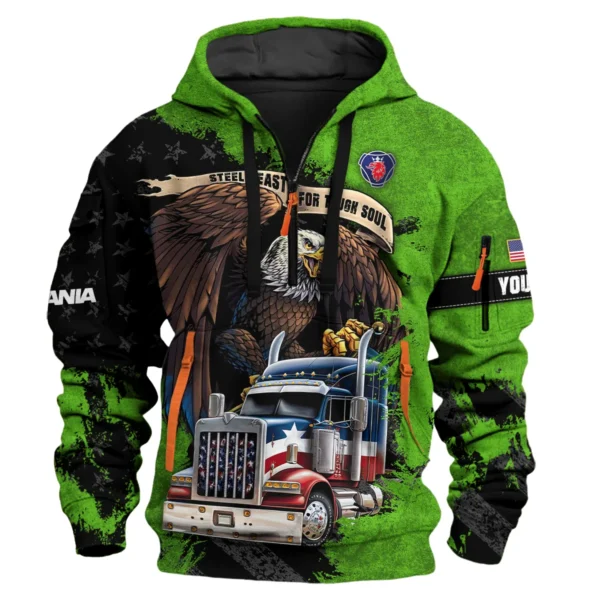 Scania Gift For Truckers Exclusive Logo Hoodie Half Zip BLT11225A4SCA3HZ