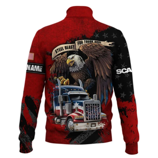 Scania Gift For Truckers Quarter-Zip Jacket All Over Prints BLT11225A1SCAQTZ - Image 3