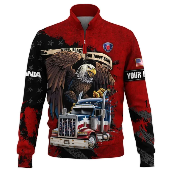 Scania Gift For Truckers Quarter-Zip Jacket All Over Prints BLT11225A1SCAQTZ - Image 2