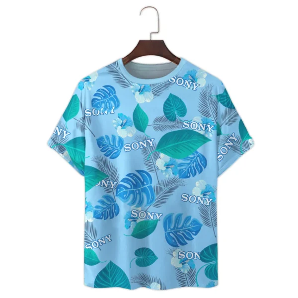 Sony Classic Blue Branches Photography Summer Pattern Premium T-Shirt All Over Prints Gift Loves BL1125A17SNTS - Image 2