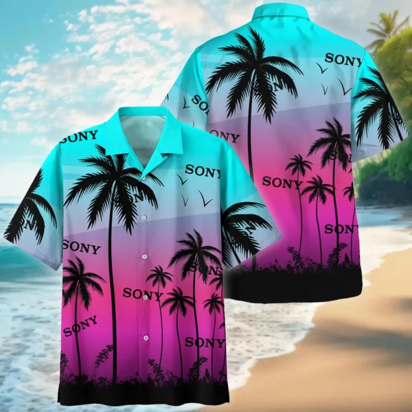 Sony Colorful Palm Trees Photography Summer Pattern Hawaiian Shirt All Over Prints Gift Loves BL1125A12SNHW