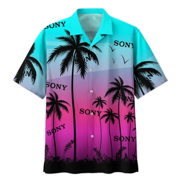 Sony Colorful Palm Trees Photography Summer Pattern Hawaiian Shirt All Over Prints Gift Loves BL1125A12SNHW - Image 2