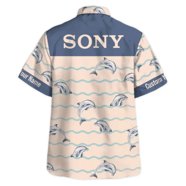 Sony Ocean Wave Jumping Dolphin Photography Summer Pattern Hawaiian Shirt All Over Prints Gift Loves BL1125A44SNHW - Image 3