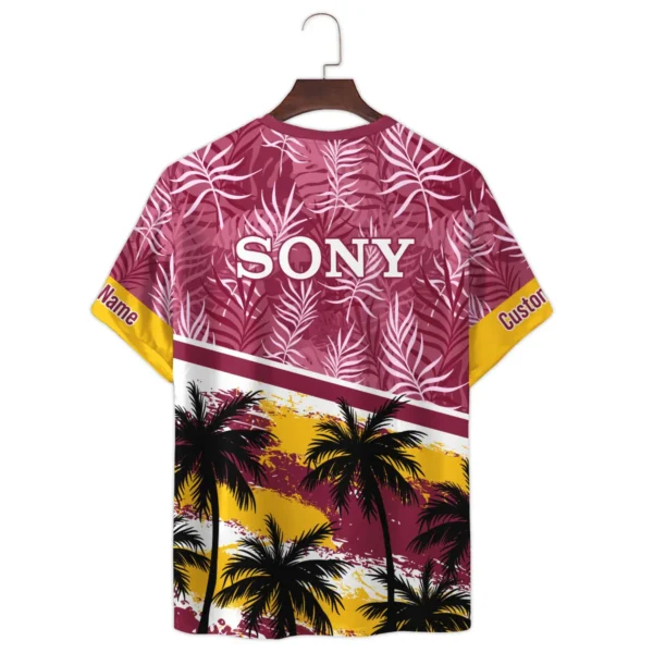 Sony Palm And Monstera Leaves Photography Summer Pattern Premium T-Shirt All Over Prints Gift Loves BL1125A15SNTS - Image 3