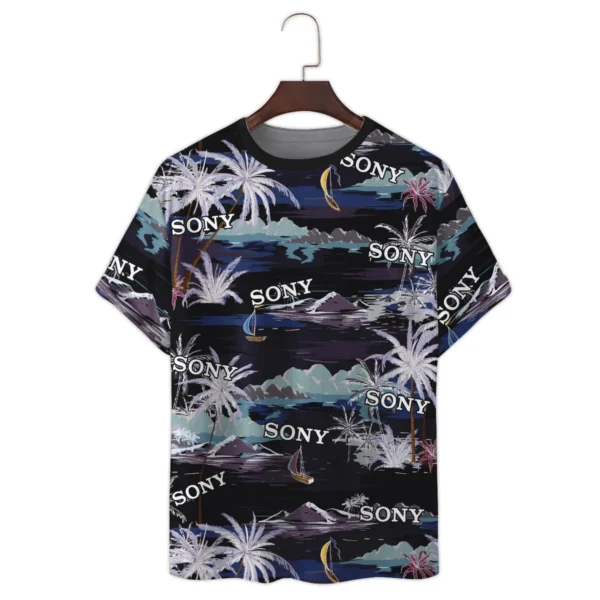 Sony Summer Night Island Pattern Photography Summer Pattern Premium T-Shirt All Over Prints Gift Loves BL1125A18SNTS - Image 2