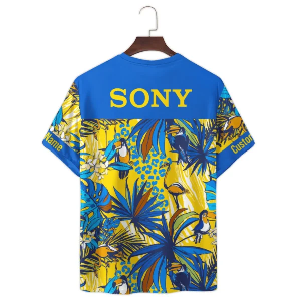 Sony Toucan Flamingo Monstera Palm Photography Summer Pattern Premium T-Shirt All Over Prints Gift Loves BL1125A24SNTS - Image 3