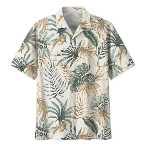 Sony Tropical Beige Green Palm Photography Summer Pattern Hawaiian Shirt All Over Prints Gift Loves BL1125A39SNHW - Image 2