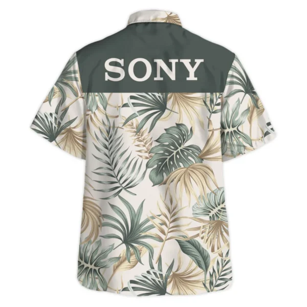 Sony Tropical Beige Green Palm Photography Summer Pattern Hawaiian Shirt All Over Prints Gift Loves BL1125A39SNHW - Image 3