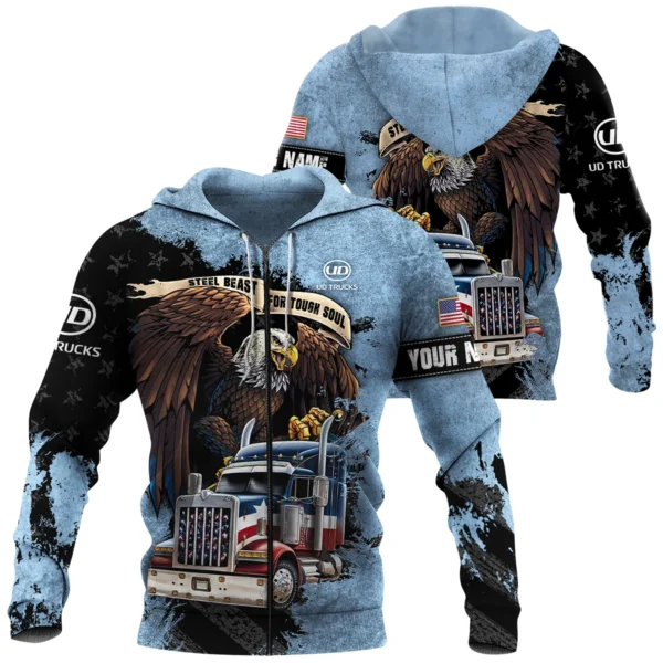 UD Trucks Gift For Truckers Exclusive Logo Zipper Hoodie BLT11225A5UDZHD