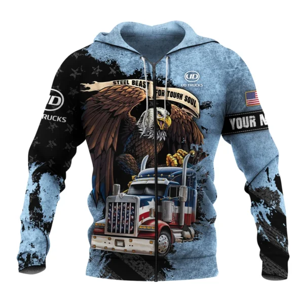 UD Trucks Gift For Truckers Exclusive Logo Zipper Hoodie BLT11225A5UDZHD - Image 2