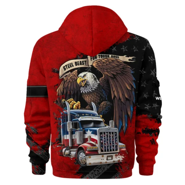 Western Star Gift For Truckers Exclusive Logo Hoodie Half Zip BLT11225A1WS3HZ - Image 2