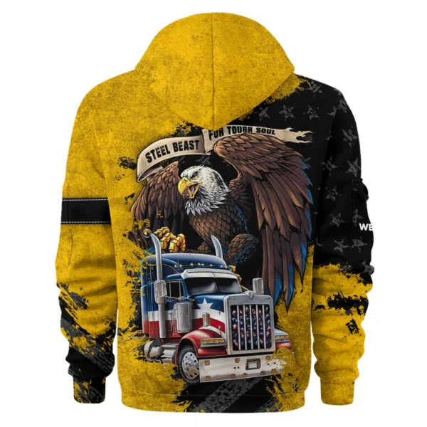 Western Star Gift For Truckers Exclusive Logo Hoodie Half Zip BLT11225A2WS3HZ - Image 2