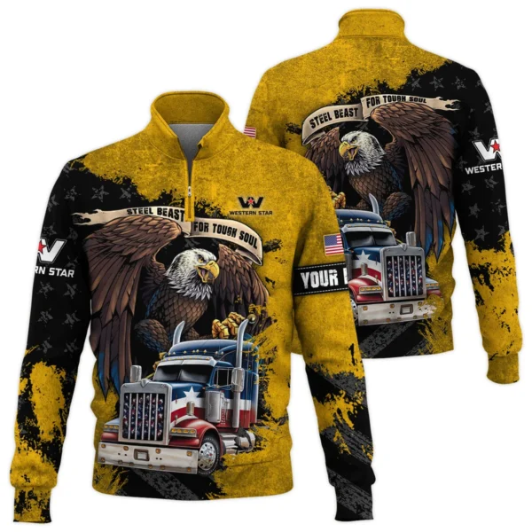 Western Star Gift For Truckers Quarter-Zip Jacket All Over Prints BLT11225A2WSQTZ