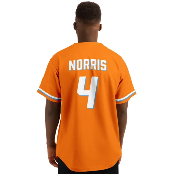 Norris - Papaya - McLaren F1 Baseball Jerseys BLNR16425A17BBJS - Image 5