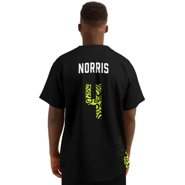 Norris - Fluro Helmet Black - McLaren F1 Baseball Jerseys BLNR16425A2BBJS - Image 5