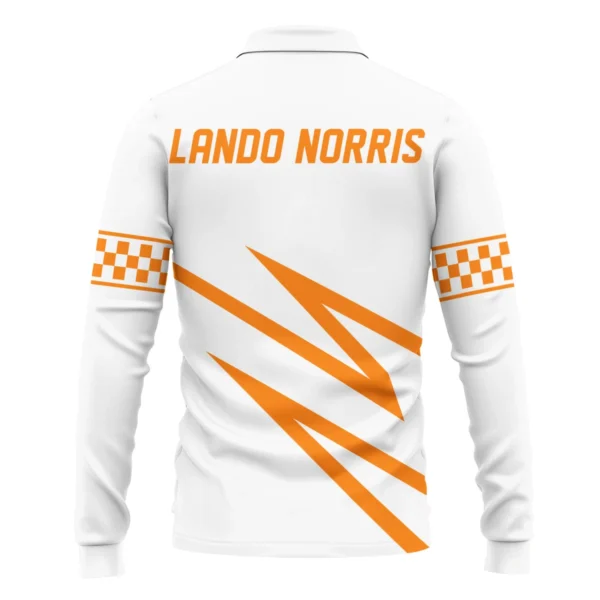 Lando Norris McLaren F1 Long Polo Shirt All Over Prints BLMCL10425A4LPL - Image 3