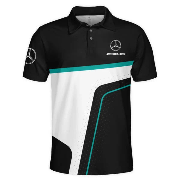 Limited Edition Mercedes-AMG Petronas F1 Polo Shirt All Over Prints BLMER6525A5PL - Image 2