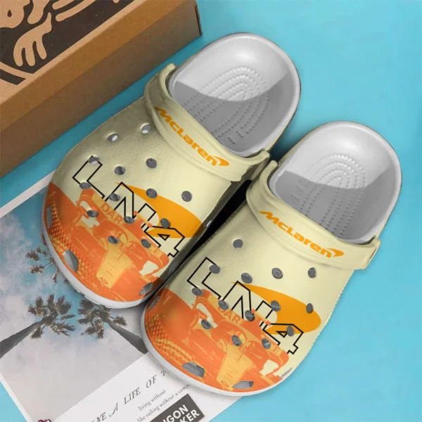 Lando Norris 4 McLaren F1 Crocs - Waterproof Odor-resistant Antimicrobial BLMCL8425A19 - Image 2