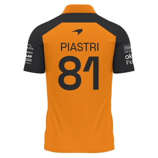 Oscar Piastri McLaren Formula One Exclusive Logo Polo Shirt BLF1290325A3MCLPL - Image 3
