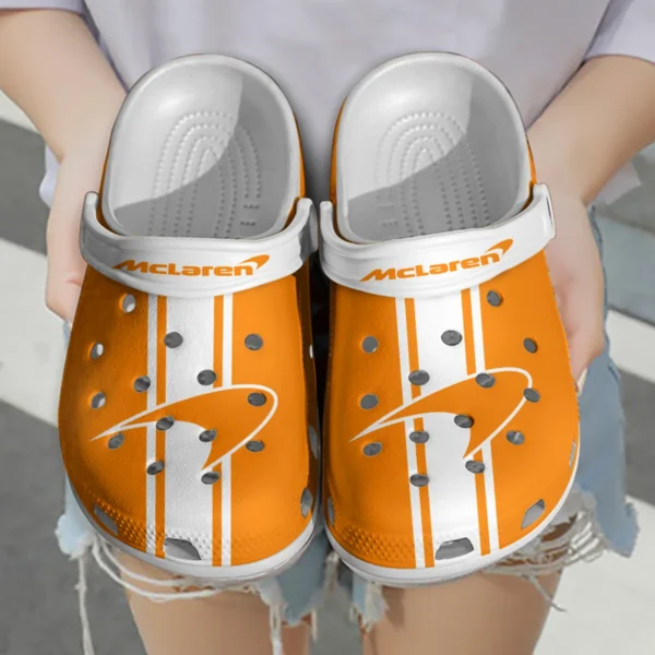McLaren F1 Crocs - Waterproof Odor-resistant Antimicrobial BL6425A4MCL - White - Image 3