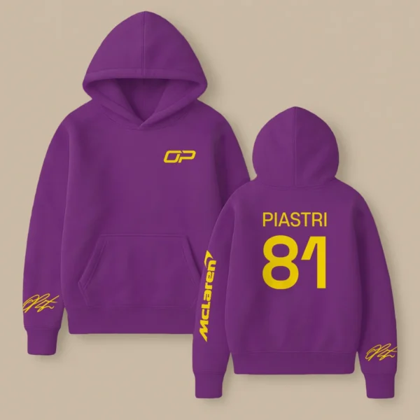 Oscar Piastri McLaren F1 Fashion Clothing For Racing Fans Unisex Hoodie BLOP25425 - Retro 90s