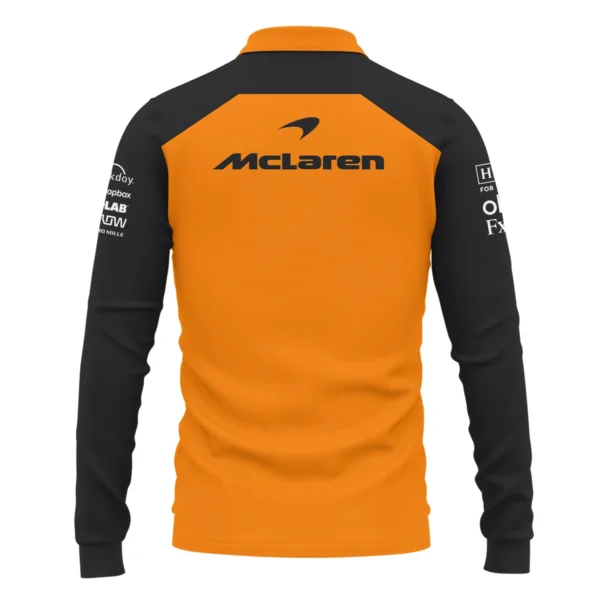 McLaren Formula One Exclusive Logo Long Polo Shirt BLF1290325A5MCLLPL - Image 3