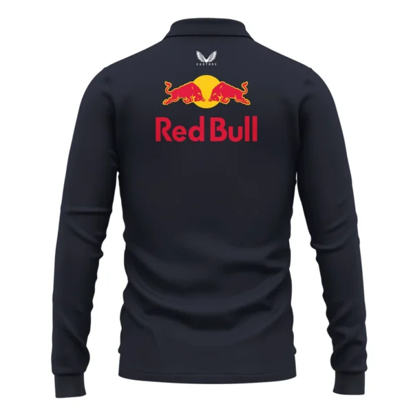 Red Bull Racing F1 Long Polo Shirt All Over Prints BLRBR10525A1LPL - Image 3
