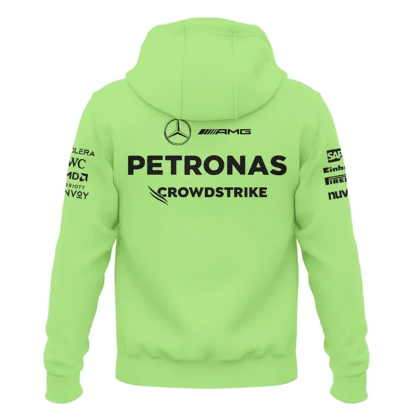 Mercedes-AMG Petronas F1 Exclusive Logo Zipper Hoodie BLMER6525A4ZHD - Image 3